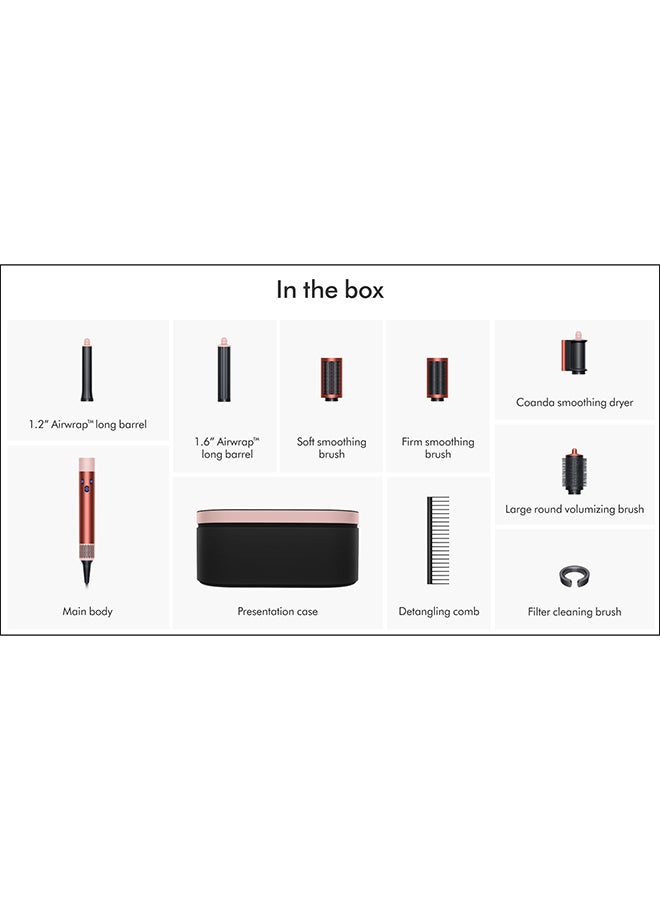 dyson HS05 Airwrap Multi-Styler and Dryer Complete Long (Strawberry Bronze/Blush Pink) - International Version Strawberry Bronze/Blush Pink  - Image 4
