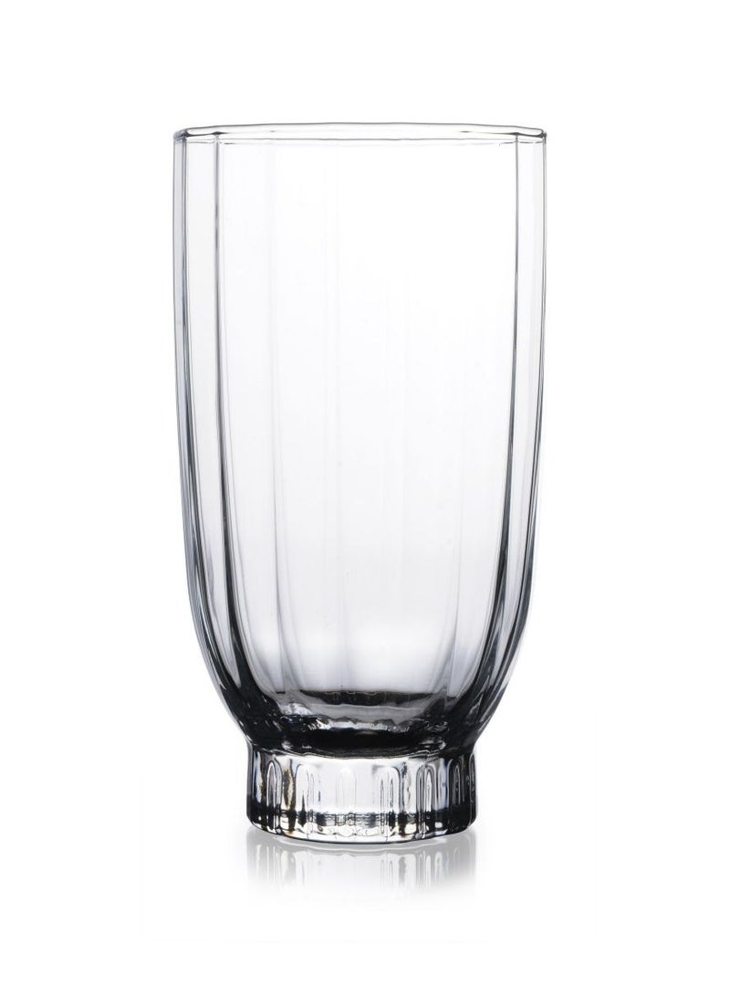 باساباتشي 6 Pieces Amore Long Drink Tumbler, 410 Ml Clear  - Image 1
