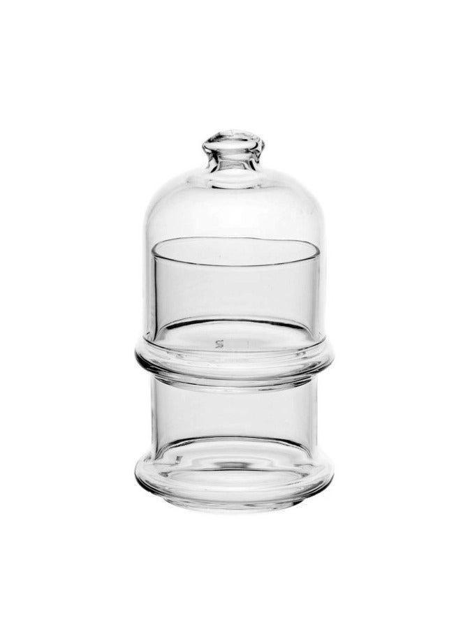 Pasabahce 2-Layer Villa Patisserie Glass Service Bowl And Dome, 2X230 Ml, 160 Mm Height, 76 Mm Diameter  - Image 1