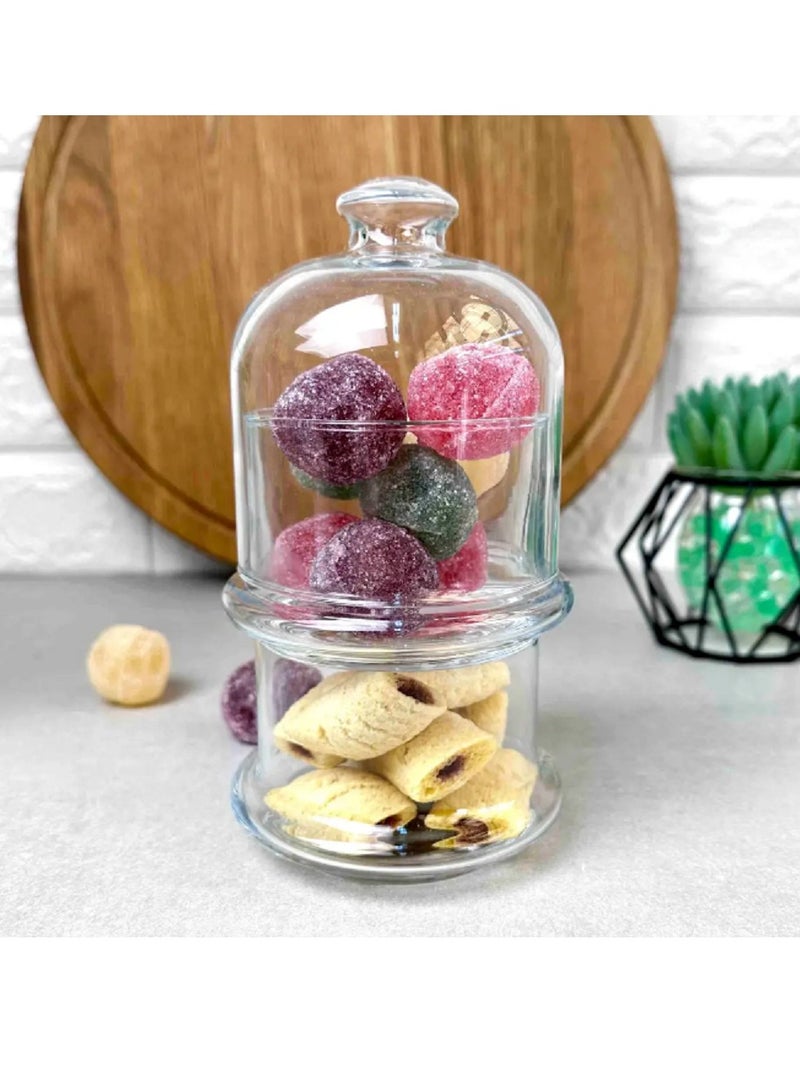 Pasabahce 2-Layer Villa Patisserie Glass Service Bowl And Dome, 2X230 Ml, 160 Mm Height, 76 Mm Diameter  - Image 4
