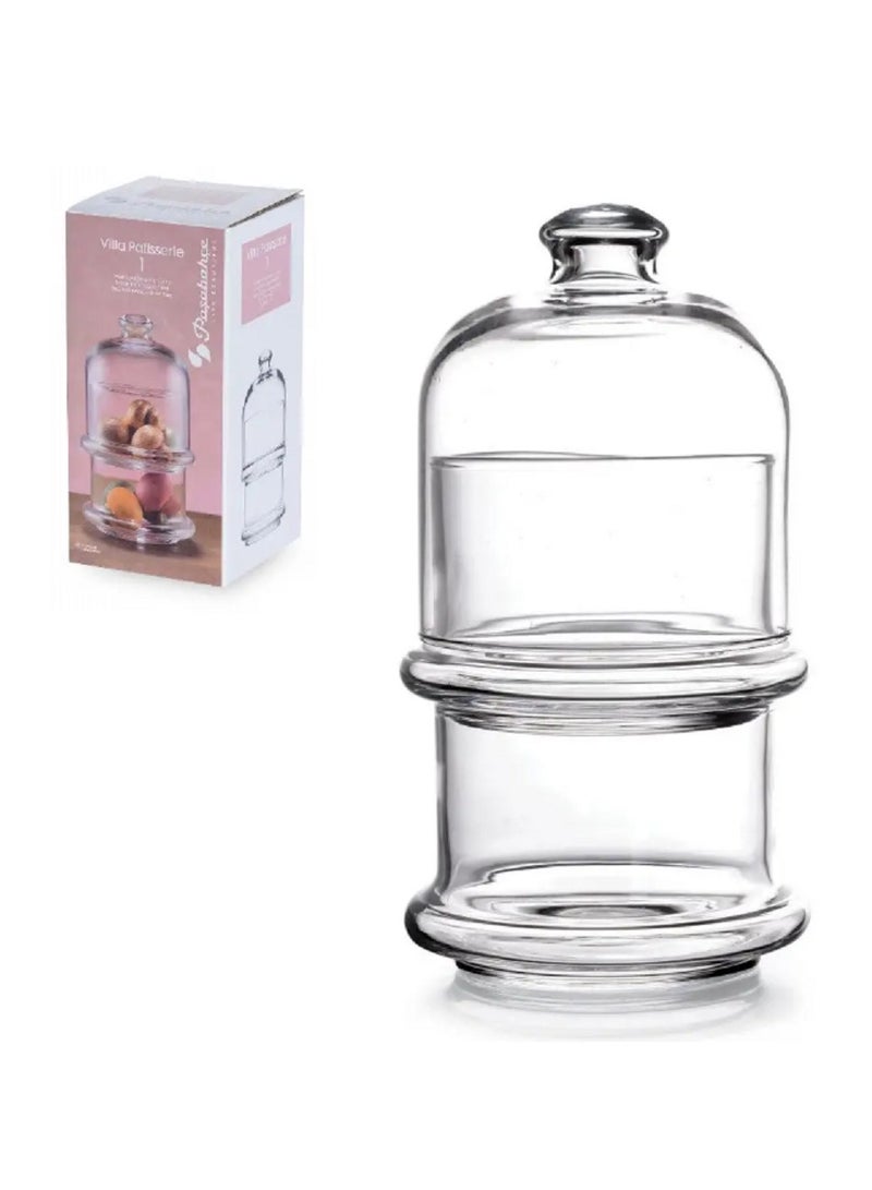Pasabahce 2-Layer Villa Patisserie Glass Service Bowl And Dome, 2X230 Ml, 160 Mm Height, 76 Mm Diameter  - Image 2