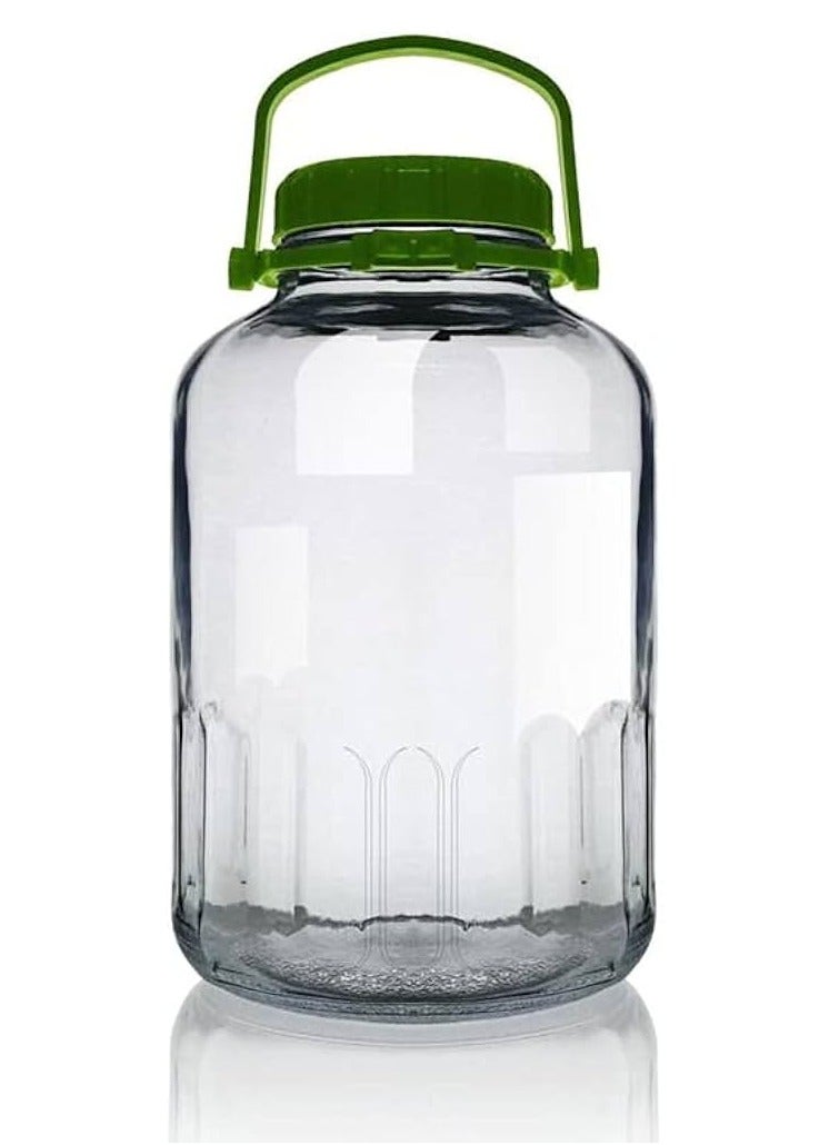Pasabahce Harvest Glass Jar, 8 Lt, Green Lid, 325 Mm Height  - Image 1