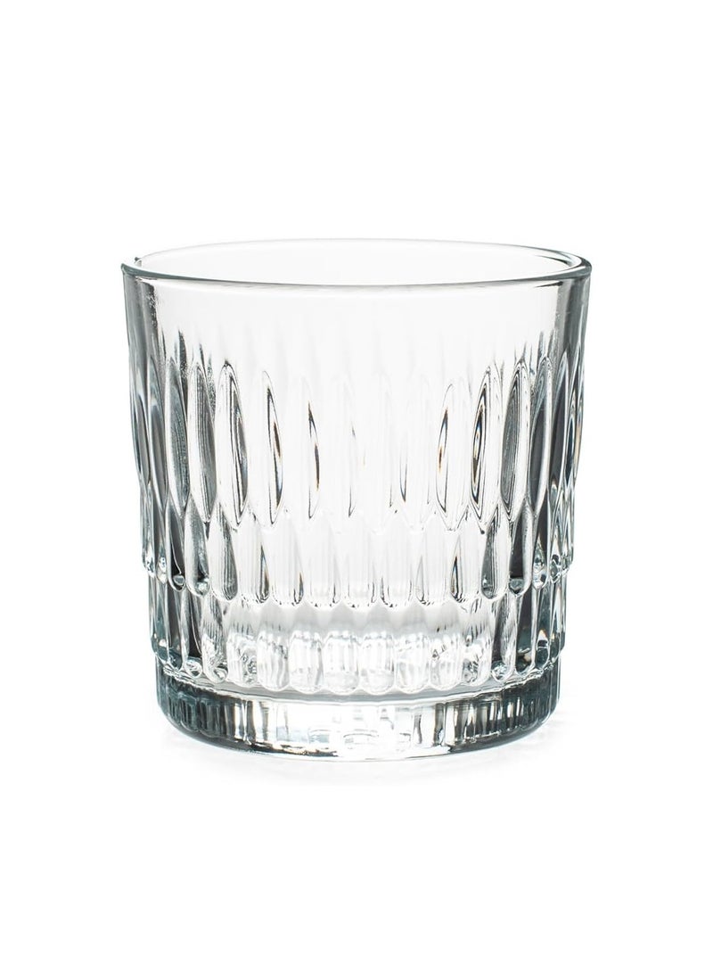 باساباتشي 6 Pieces Rain Whisky Tumbler, 300 Ml, 87 Mm Height, 87 Mm Diameter Clear  - Image 2