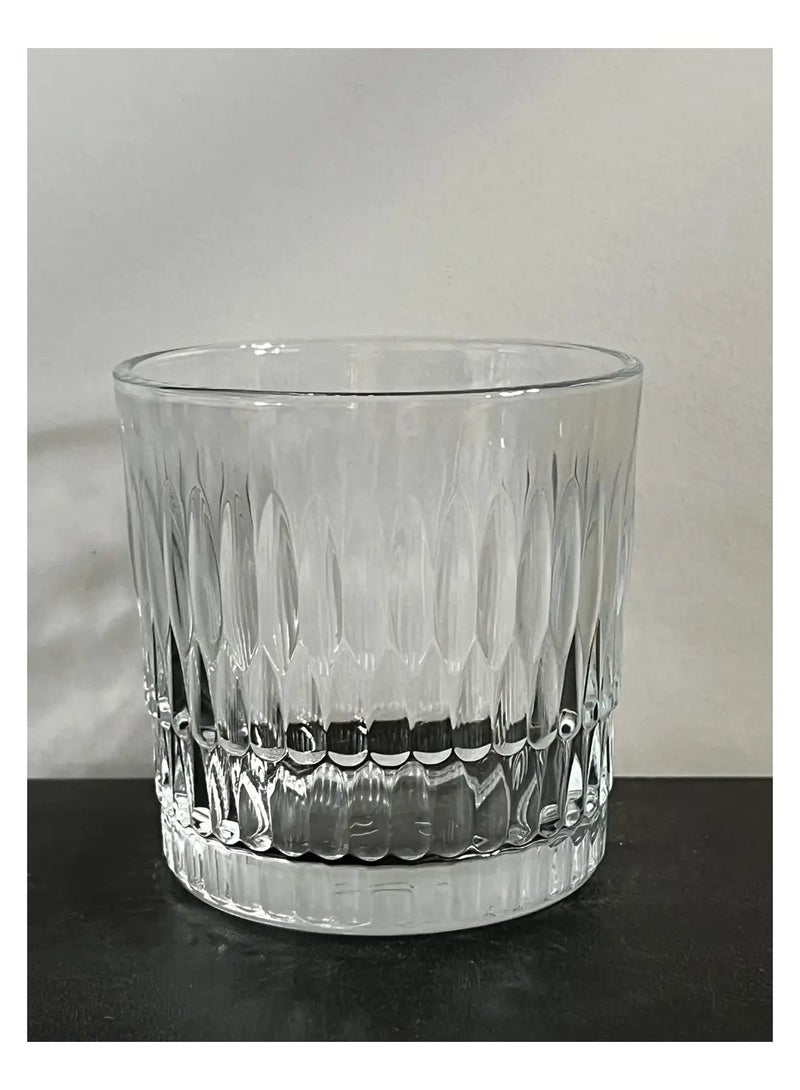 باساباتشي 6 Pieces Rain Whisky Tumbler, 300 Ml, 87 Mm Height, 87 Mm Diameter Clear  - Image 3