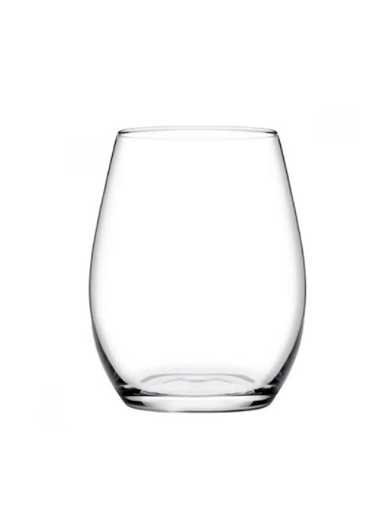 باساباتشي 6 Pieces Amber Tumbler Set 440 Ml Clear - Image 1