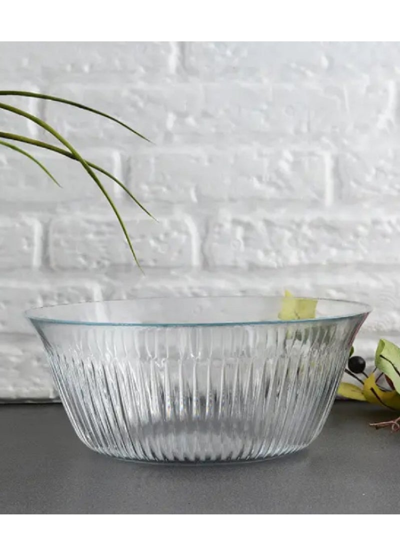 باساباتشي وعاء خدمة زجاجي فريزيا سعة 2650 مل، ارتفاع 98 مم، قطر 240 مم - Image 2