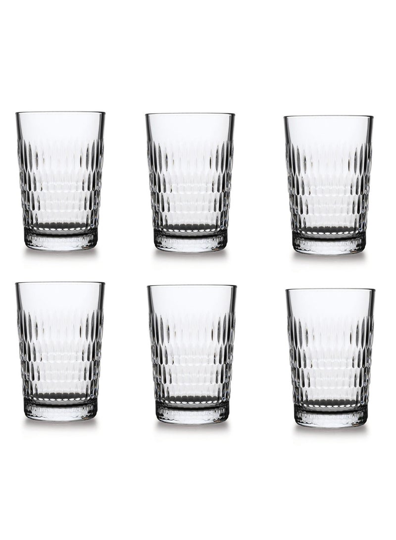 باساباتشي 6 قطع أكواب شرب طويلة للمطر، 350 مل، ارتفاع 121 مم، قطر 80 مم - Image 1