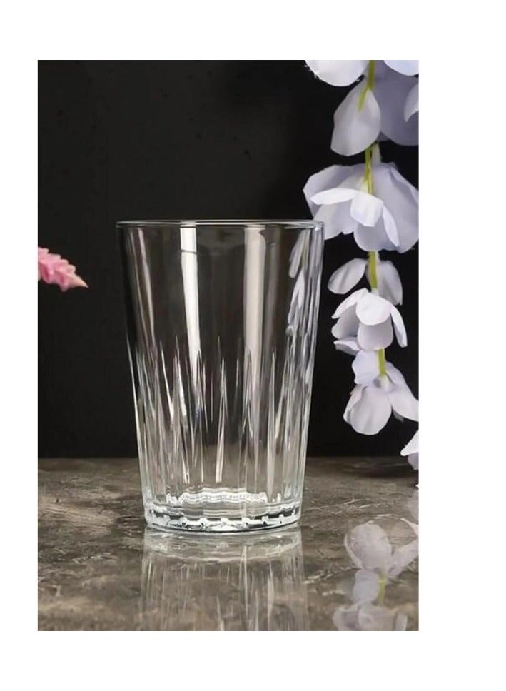 باساباتشي 6 قطع كوب ماء لوزيا، 250 مل، ارتفاع 104 مم، قطر 77.5 مم - Image 3