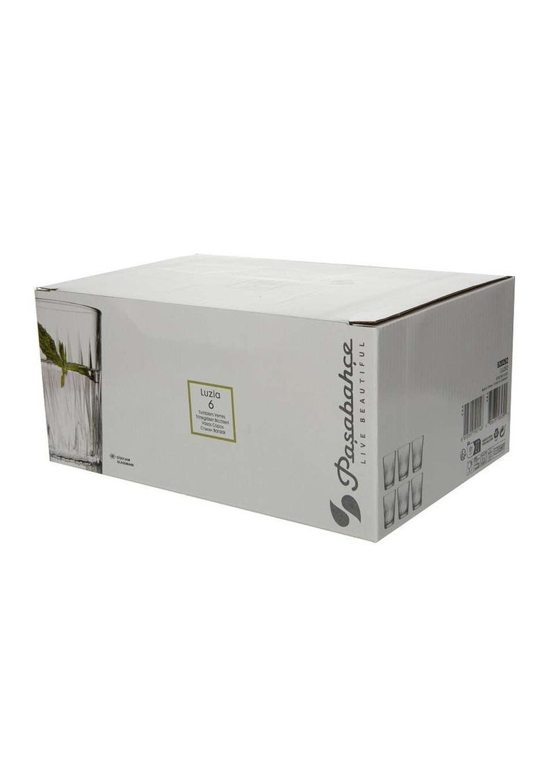 باساباتشي 6 قطع كوب ماء لوزيا، 250 مل، ارتفاع 104 مم، قطر 77.5 مم - Image 5