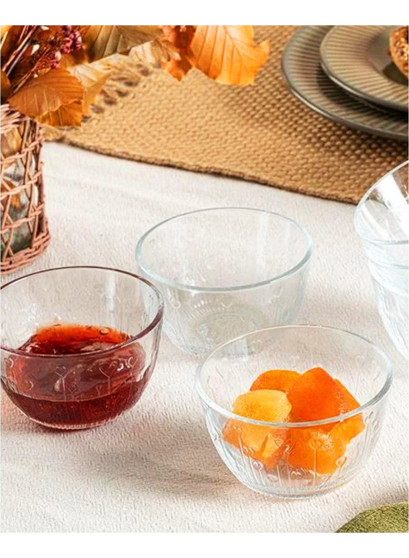 باساباتشي طقم 6 قطع من أوعية المربى الزجاجية سعة 250 مل، ارتفاع 59 مم، قطر 100 مم - Image 4