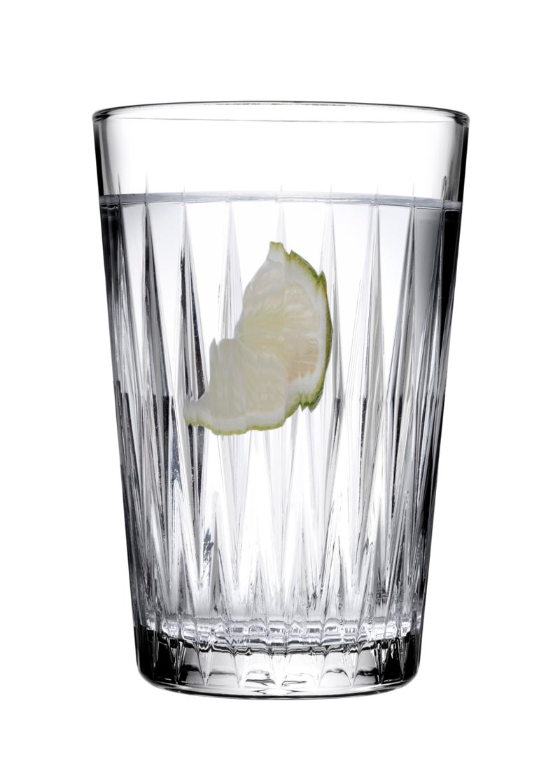 باساباتشي 6 Pieces Luzia Long Drink Tumbler, 350 Ml, 124 Mm Height, 81 Mm Diameter Clear - Image 3