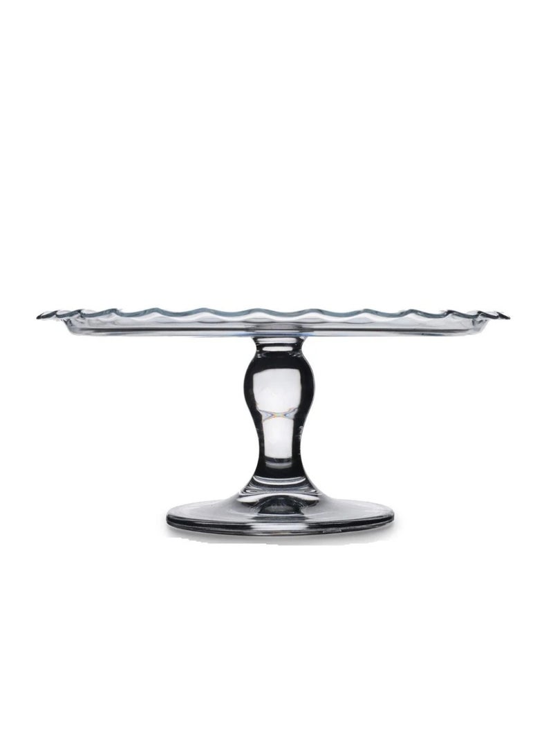 Pasabahce Petite Patisserie Round Footed Glass Serving Plate, 264 Mm Diameter, 121 Mm Height  - Image 1