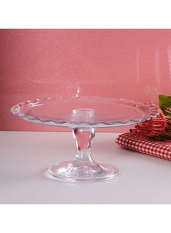 Petite Patisserie Round Footed Glass Serving Plate, 264 Mm Diameter, 121 Mm Height - pnsku/N70107581V/45/_/1729518283/1a405927-1900-4c83-b4fb-152ee3f02b3e