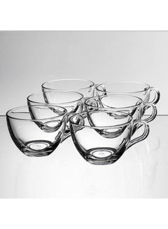 Pasabahce 6 Pieces Basic Glass Tea And Coffee Mug Set 238 Ml Clear  - Image 3