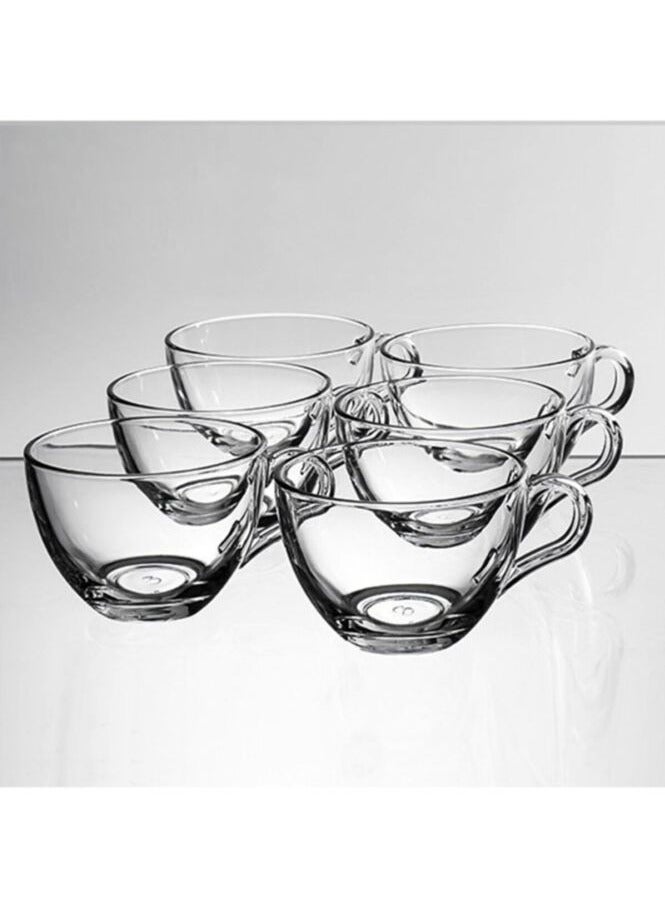 باساباتشي طقم أكواب شاي وقهوة زجاجية أساسية مكون من 6 قطع سعة 238 مل - Image 3