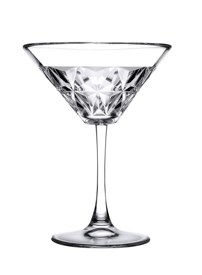 Pasabahce 4 Pieces Estrella Martini Glass Set 210 Ml, 155 Mm Height, 120 Mm Diameter Clear  - Image 1