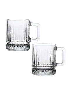 Pasabahce 2 Pieces Elysia Glass Mug Set 250 Ml Clear  - Image 2