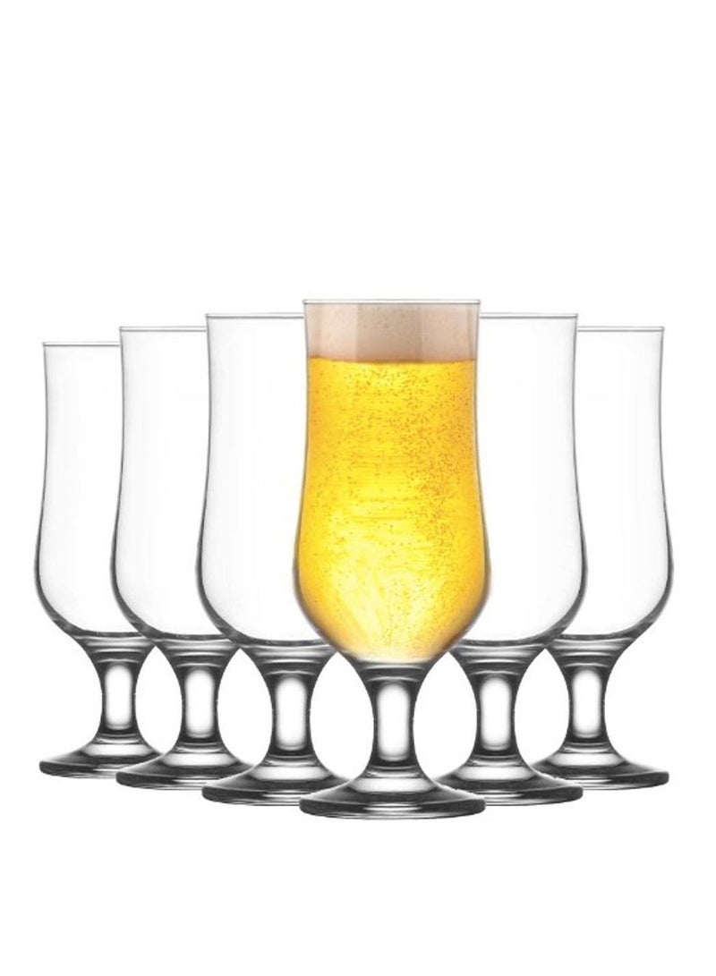Pasabahce 6 Pieces G4U Vika Beer Glass Set 385 Ml, 190 Mm Height, 66 Mm Diameter  - Image 5