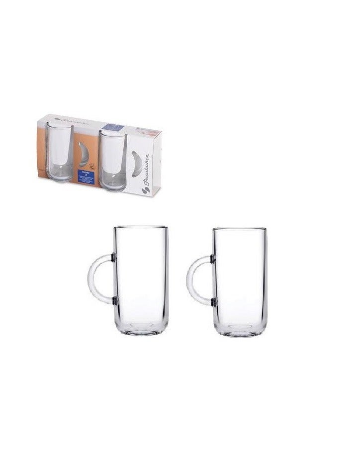 باساباتشي طقم أكواب زجاجية أيقونية مكون من 2 قطعة سعة 270 مل - Image 3