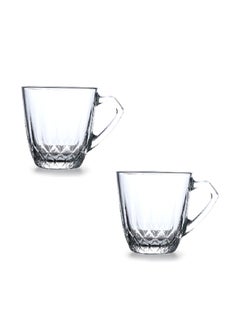 Pasabahce 2 Pieces Mercan Glass Mug Set 160 Ml Clear  - Image 2