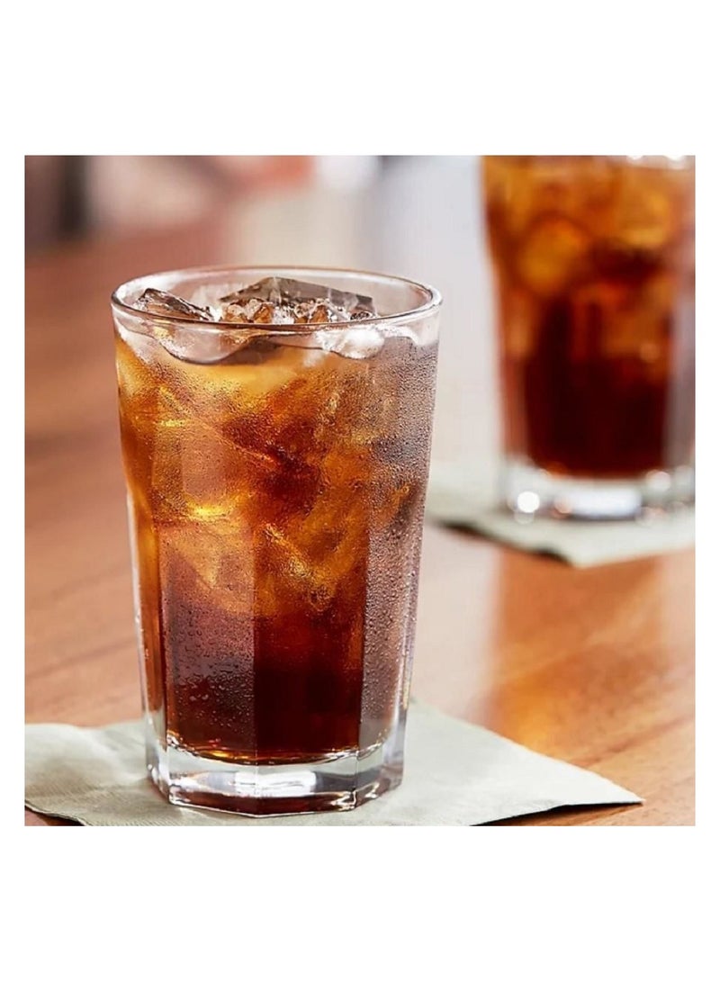 باساباتشي طقم كؤوس عصير ومشروبات طويلة 6 قطع بتقنية V-Block مع طلاء مضاد للميكروبات - كازابلانكا سعة 295 مل، ارتفاع 120 مم، قطر 78 مم، مقسّى بالكامل - Image 4