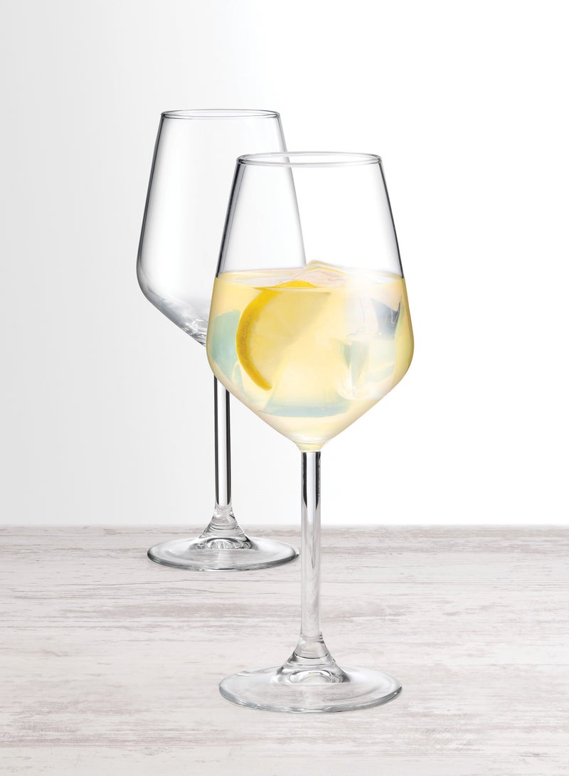 Pasabahce 2 Pieces Allegra White Wine Glass Set 350 Ml, 217 Mm Height, 57 Mm Diamater Clear - Image 4
