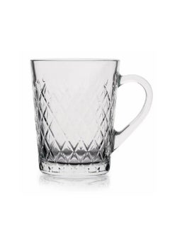 Pasabahce 2 Pieces Ruby Glass Mug Set 265 Ml Clear  - Image 1