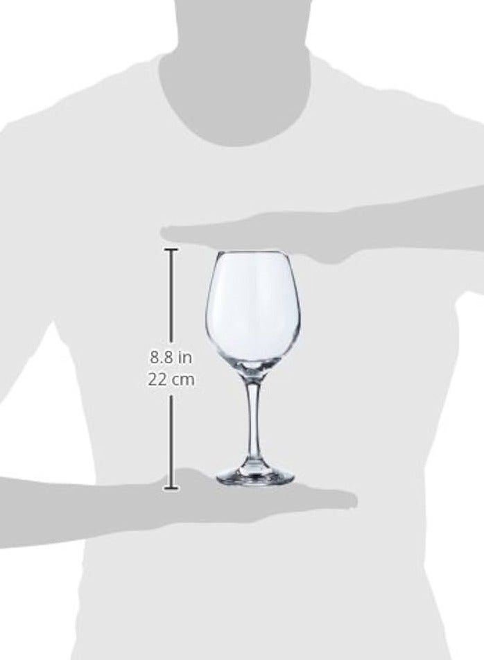 باساباتشي 6 Pieces Amber Wine Glass, 460 Ml, 216 Mm Height, 64.5 Mm Diameter Clear  - Image 2