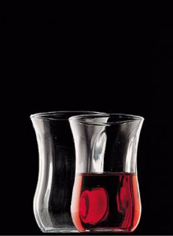 Pasabahce 6 Pieces Uskudar Tea Cup Set Optical Design, 120 Ml Clear - Image 5