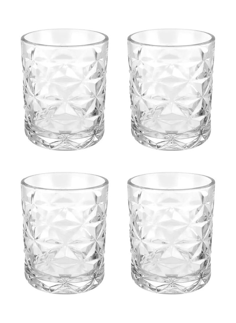 Pasabahce 4 Pieces Estrella Whisky Tumbler, 360 Ml, 107 Mm Height, 89 Mm Diameter Clear - Image 2