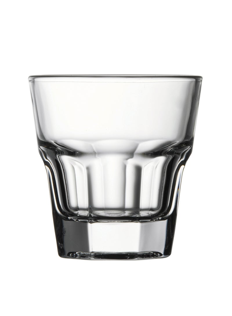 باساباتشي طقم كؤوس ماء كازابلانكا 3 قطع سعة 140 مل، ارتفاع 76 مم، قطر 72 مم، مقسّى بالكامل - Image 1