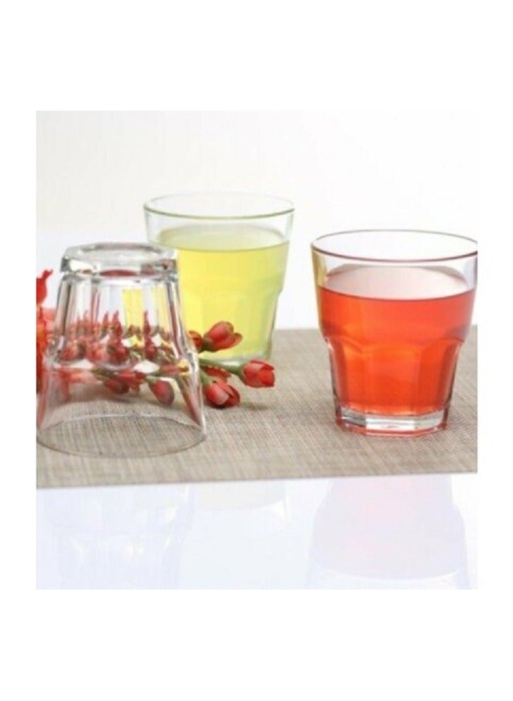 باساباتشي طقم كؤوس ماء كازابلانكا 3 قطع سعة 140 مل، ارتفاع 76 مم، قطر 72 مم، مقسّى بالكامل - Image 5