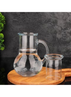 Pasabahce 2 Pieces Oasis Water Set 1000 Ml Capacity, 1 Jug And 1 Water Glass Clear  - Image 3
