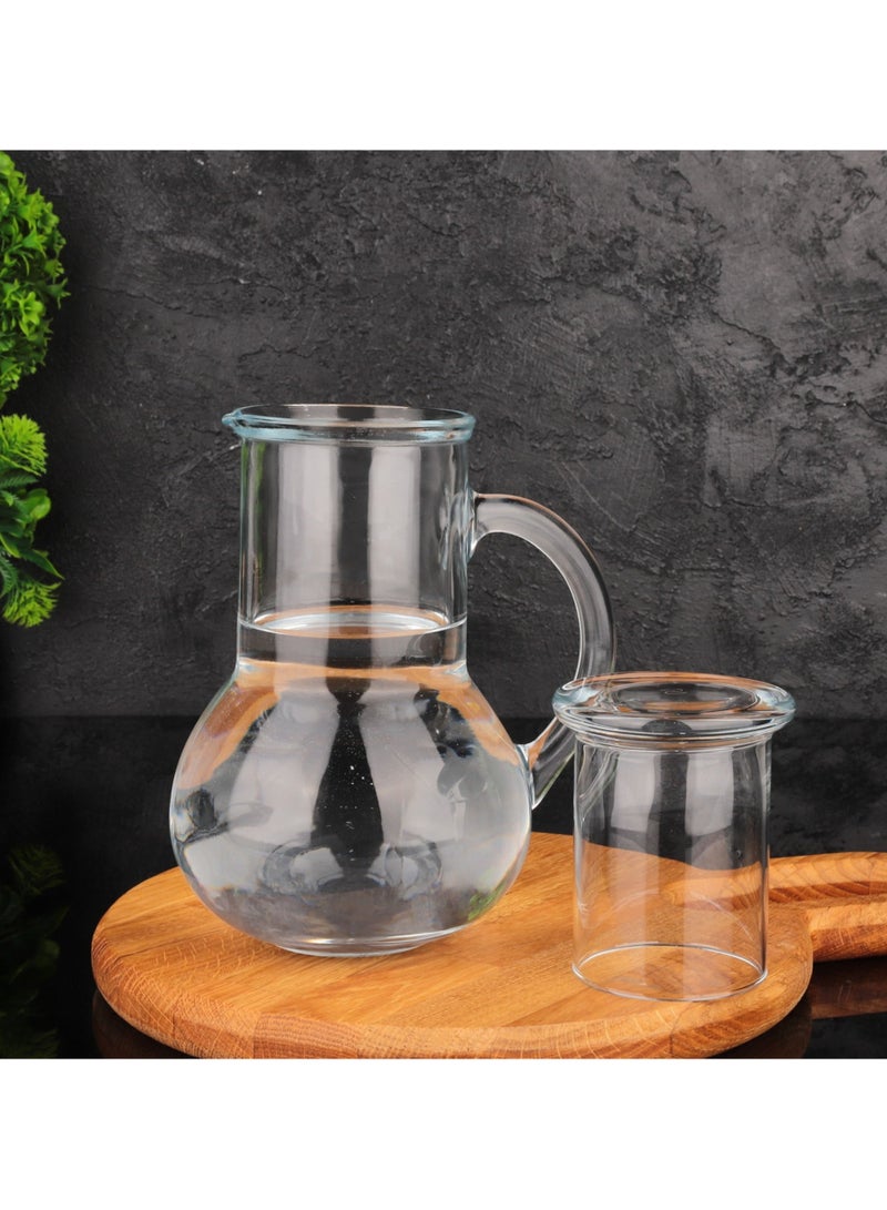 Pasabahce 2 Pieces Oasis Water Set 1000 Ml Capacity, 1 Jug And 1 Water Glass Clear  - Image 3