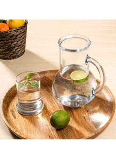 Pasabahce 2 Pieces Oasis Water Set 1000 Ml Capacity, 1 Jug And 1 Water Glass Clear  - Image 5