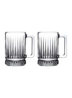Pasabahce 2 Pieces Elysia Glass Mug Set 310 Ml Clear  - Image 2