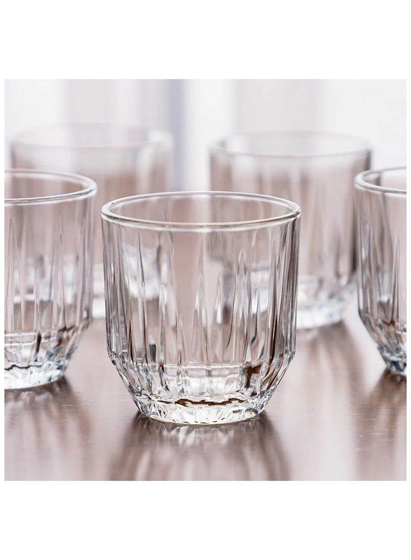 Pasabahce 6 Pieces Echo Whisky Tumbler, 300 Ml, 88 Mm Height, 84.5 Mm Diameter Clear - Image 2
