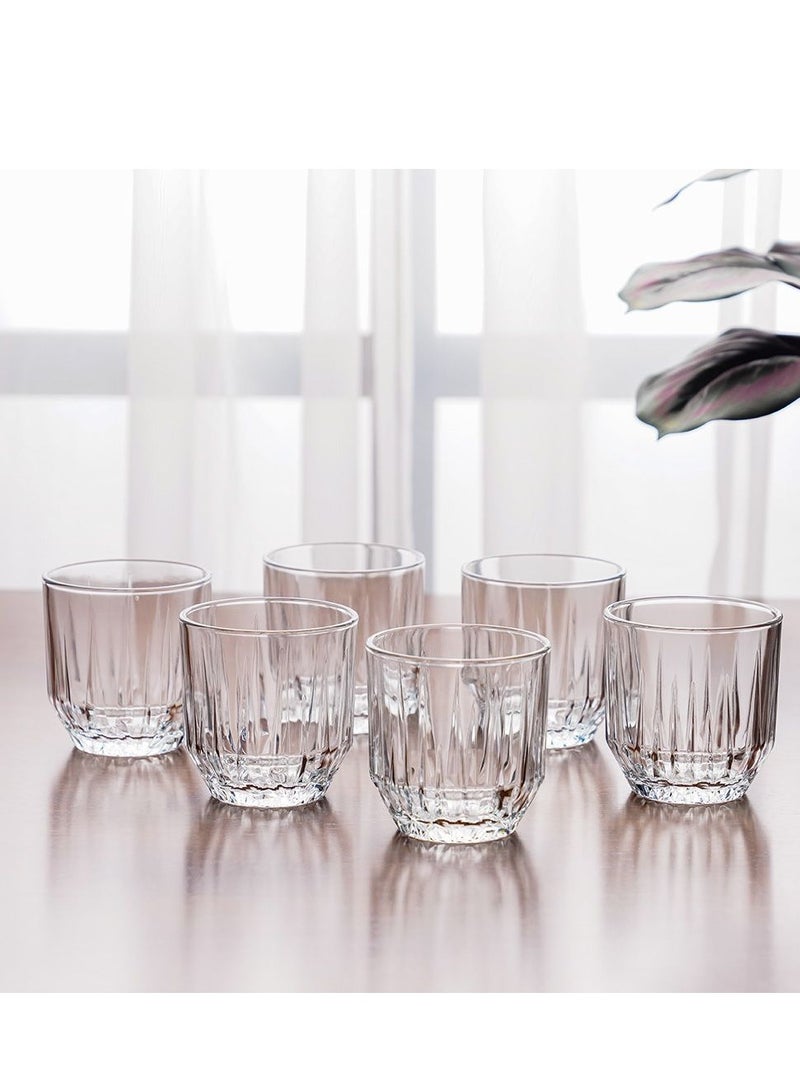 Pasabahce 6 Pieces Echo Whisky Tumbler, 300 Ml, 88 Mm Height, 84.5 Mm Diameter Clear - Image 4