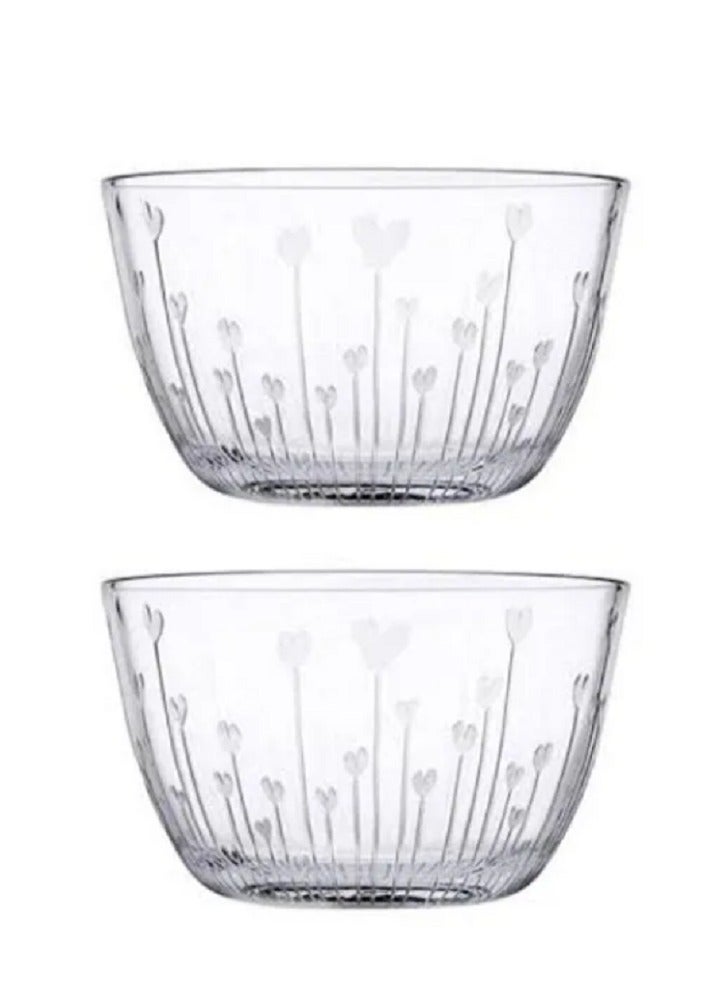 باساباتشي طقم وعاء زجاجي للمربى مكون من 2 قطعة سعة 1115 مل، ارتفاع 94.5 مم، قطر 160 مم - Image 2