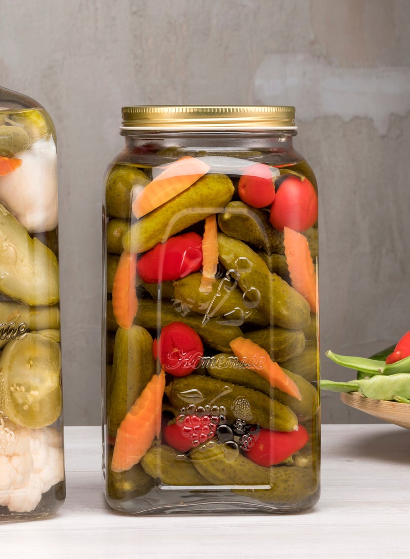 باساباتشي Homemade Glass Jar, 3 Lt, Metal Lid, 246 Mm Height - Image 4