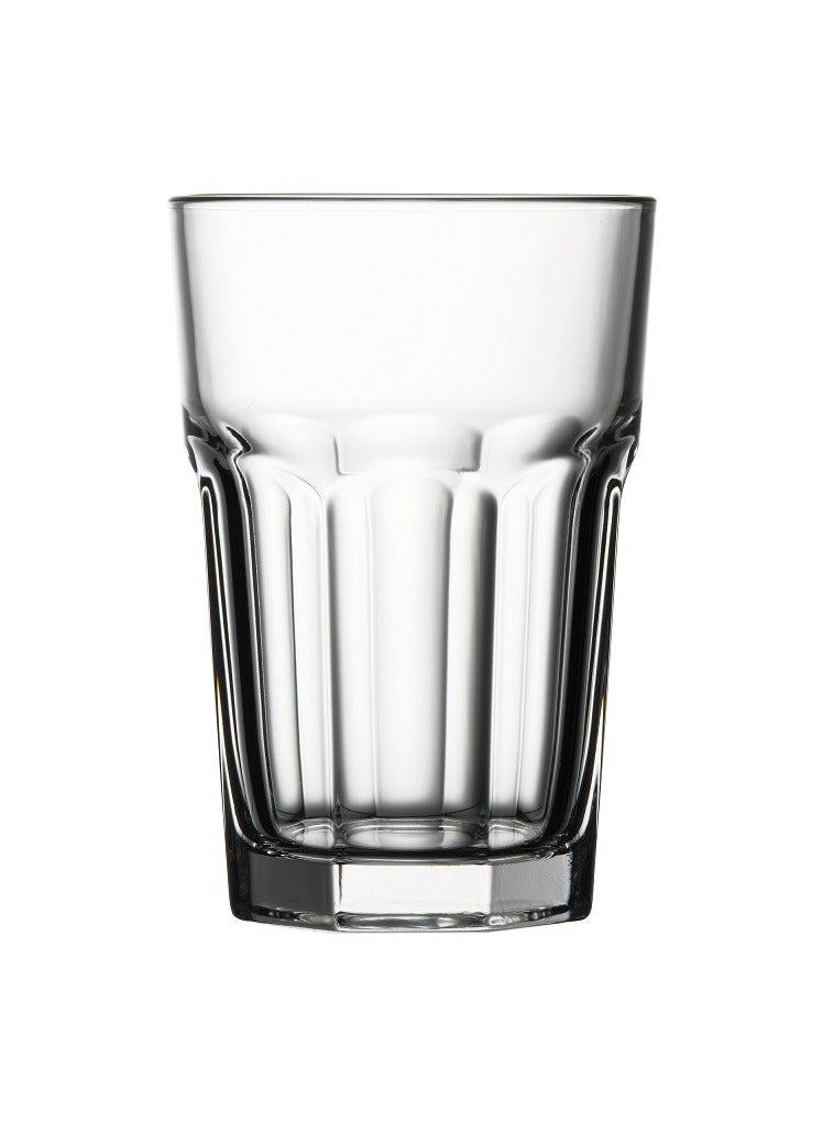 باساباتشي طقم كؤوس شراب طويلة كازابلانكا 3 قطع سعة 355 مل، ارتفاع 122 مم، قطر 83 مم، مقسّى بالكامل - Image 2