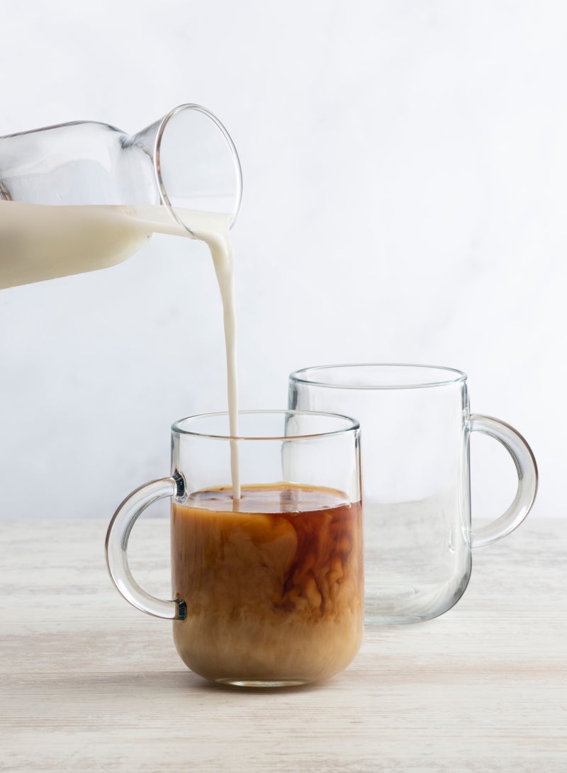 Pasabahce 2 Pieces Iconic Glass Mug Set 330 Ml Clear - Image 2