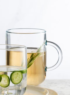 Pasabahce 2 Pieces Iconic Glass Mug Set 330 Ml Clear  - Image 3