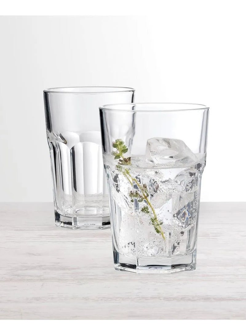 باساباتشي طقم كؤوس شراب طويلة كازابلانكا 3 قطع سعة 415 مل، ارتفاع 130 مم، قطر 87 مم، مقسّى بالكامل - Image 2
