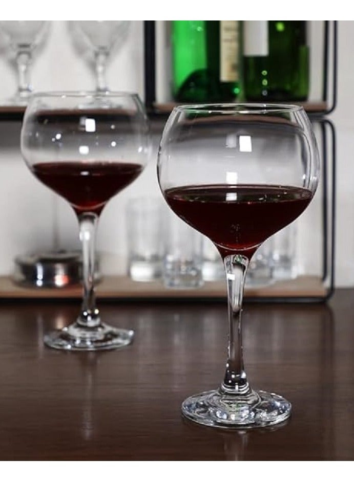 باساباتشي 2 Pieces Ambassador Burgundy, Large Wine Glass, 790 Ml, 232 Mm Height, 95 Mm Diameter Clear  - Image 4