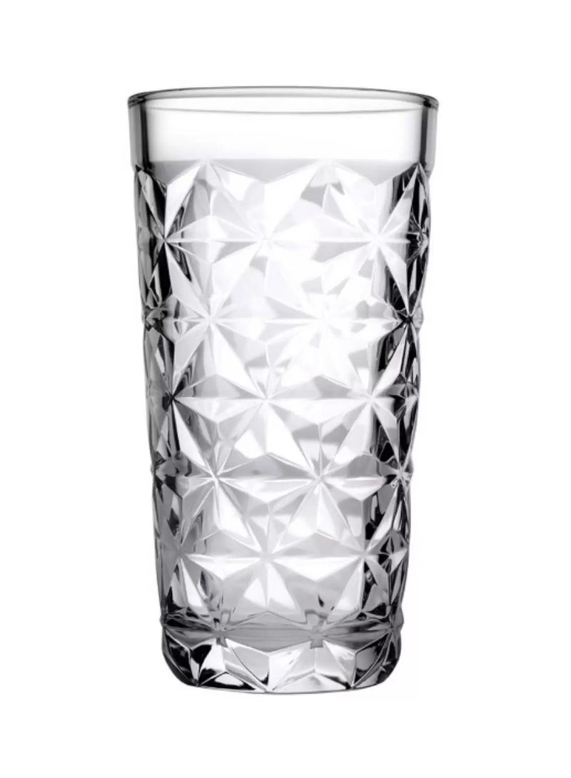 Pasabahce 4 Pieces Estrella Long Drink Tumbler, 360 Ml, 150 Mm Height, 85 Mm Diameter Clear - Image 1