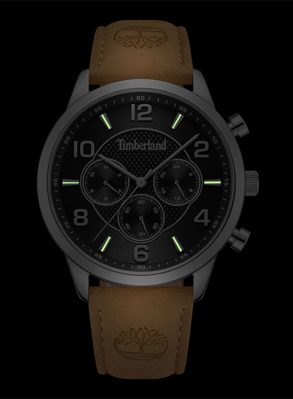 Timberland Men's Timberland Managate Multifunction - Mens Watch - Black Dial, Black Leather Strap - Image 5