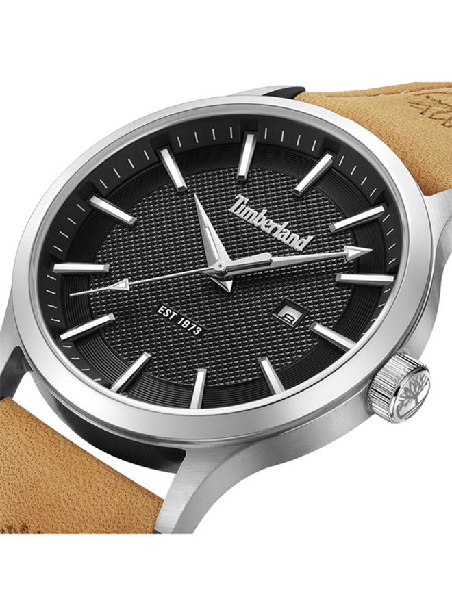 Timberland Men's Timberland Trumbull Quartz - Mens Watch - Black Dial, Tan Leather Strap - Image 3