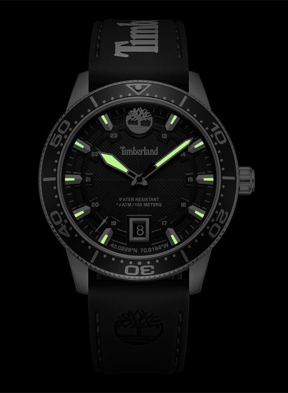 Timberland Men's Timberland Longmeadow Quartz - Mens Watch - Black Dial, Black Silicone Strap  - Image 5
