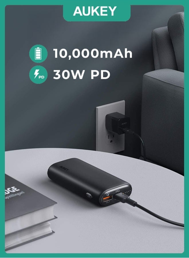 Aukey Power Bank With 30W PD ,Y36P Black - Image 2